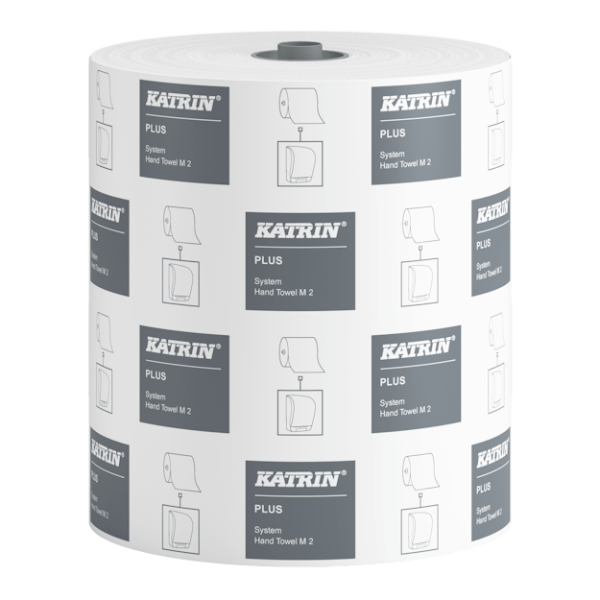 Katrin Plus M2 Papierhandtuchrolle 57795, 2-lagig, 130 m, weiß